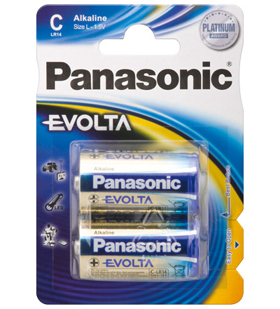 Panasonic EVOLTA Alkaline Batterie - Baby C (LR14)