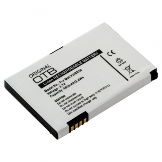 Akku f�r Motorola V3 RAZR, V3i, V3iDG, V3im, U6 PEBL (BR50)