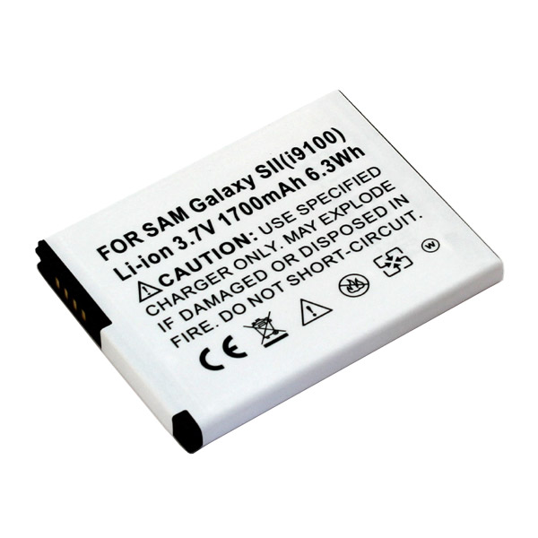 Akku f&uuml;r Samsung Galaxy S II, SII, S2, S-2 I9100  - 1700mAh