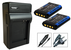 2x 1100mAh Akku + Ladegerät für Sony Akku NP-BX1 z.B. Cybershot DSC-RX100 I, II, III, IV, V, VI, VII