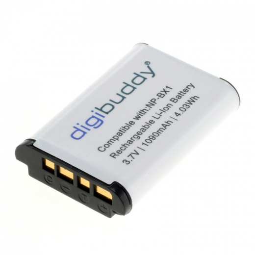 1090mAh Akku für Sony Cybershot DSC-RX100, -RX100 II, -RX100 III, -RX100 IV, -RV100 V, VI, VII- NP-BX1