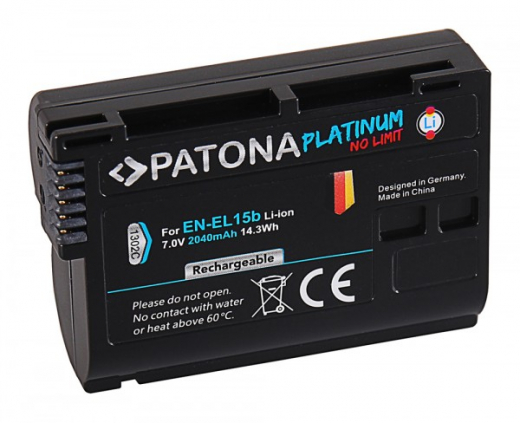 Patona Platinum Akku für Nikon D500 / D600 / D610 / D750 / D800 / D800E / D810 / D810A - EN-EL15B