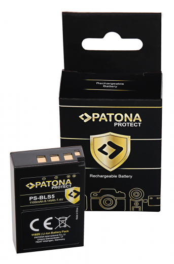 Patona PROTECT Akku für Olympus OM-D E-M5 Mark III, E-M10, E-M10 Mark II, E-M10 Mark III - BLS-5 / BLS-50