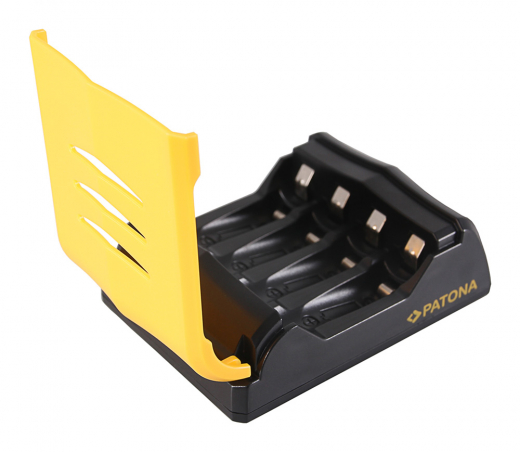 Patona Schnell-Ladegerät für 1 bis 4 Mignon AA und/oder Microzellen AAA