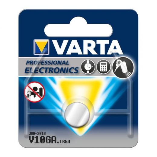 Varta Alkaline Knopfzelle V10GA / LR54 / LR1130 / LR1131 / AG10