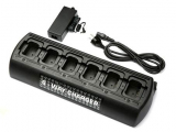 6-fach- Profi-Ladegerät für Motorola GP320, GP340, GP360, GP380