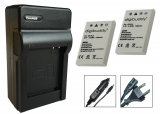 2 x 1180mAh Akku + Ladegerät Nikon Coolpix P500 / P510 / P520 / P530 - EN-EL5