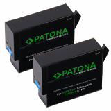 2 x Patona Premium Akku für Gopro HERO9, HERO10, HERO11, HERO12 - AHDBT-901, ADBAT-001 - 1730mAh