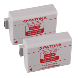2 x Patona Akku für Canon EOS 450D, 500D, 1000D, KISS X2 - LP-E5