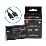Patona Platinum Akku USB-C Input für Canon EOS R5, R5C, R6, R6II, R7 - LP-E6NH - 2600mAh