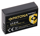 Patona PROTECT Akku für Canon EOS 1100D, 1200D, 1300D, 2000D, 4000D, Rebel T3 - Typ: LP-E10