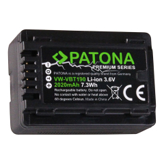 Patona Premium Akku für Panasonic VW-VBT190 (E-K) - mit Infochip