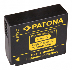 Patona Ersatz Akku für Panasonic Lumix DC-GX9, DC-TZ202, DC-TZ96 DC-LX100 II - DMW-BLG10-(E)