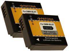 2 x Patona Akku für Panasonic Lumix DMC-LX15, DMC-GF7, DMC-GF7K, DMC-GM1, DMC-GM5 - DMC-DMW-BLH7