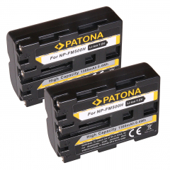 2 x Patona Akku für SONY NP-FM500H NP-FM500, z.B. SLT-A77 (II), SLT-A99 (II), SLT-A65, SLT-A68