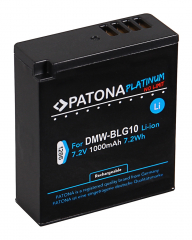 Patona Platinum Ersatz Akku für Panasonic Lumix DC_GX9, DC-TZ202, DC-TZ96 DC-LX100 II - DMW-BLG10 (E)