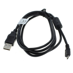 USB-Verbindungs-, Daten-Kabel für Panasonic Lumix DMC-TZ71, DMC-TZ61, DMC-TZ58, DMC-TZ56, DMC-TZ41, DMC-TZ37